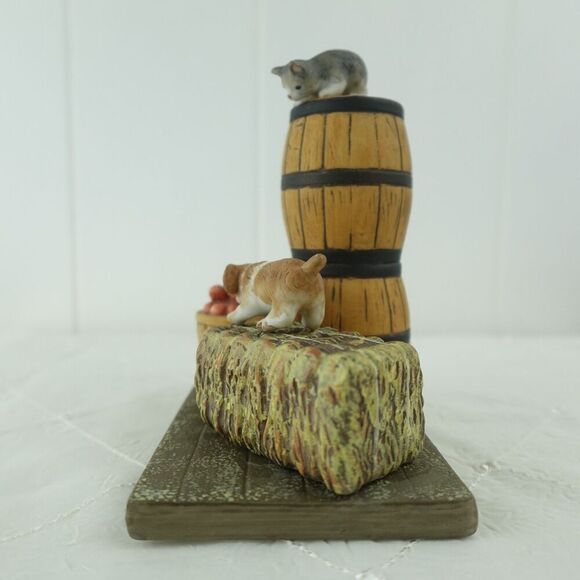 Cute Cats! Porcelain Sculpture Collection Hide & Seek The Danbury Mint - Picture 2 of 9